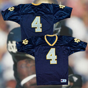 Notre Dame Fighting Irish #4 Football Jersey Champion Made in USA Mens Large 44